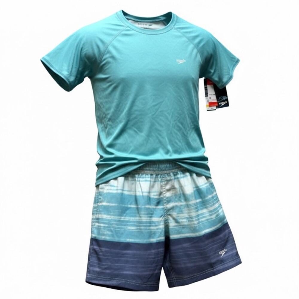 Men's' Speedo bathing suit and matching shirt.